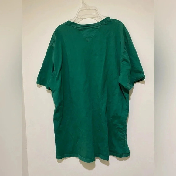 Bright Green Tommy Hilfiger  with flag Men’s T-shirt size XL causal comfortable - Picture 9 of 14